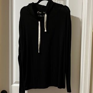 Zyia Black boyfriend Hoodie with drawstring